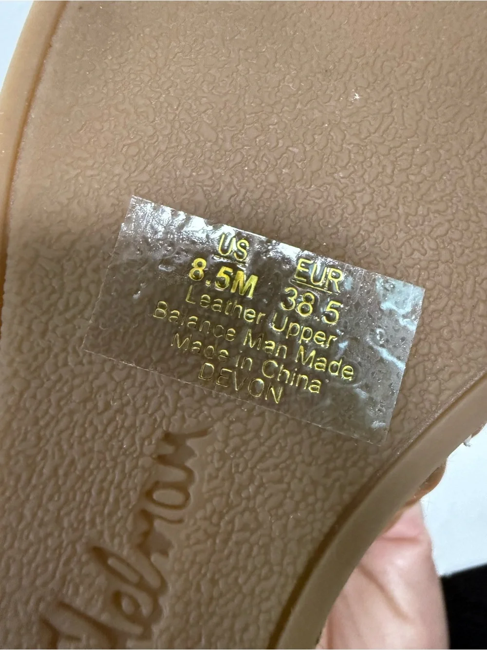 Sam Edelman Leather Espadrille Wedge Sandals 8.5 Tan Strappy Platform